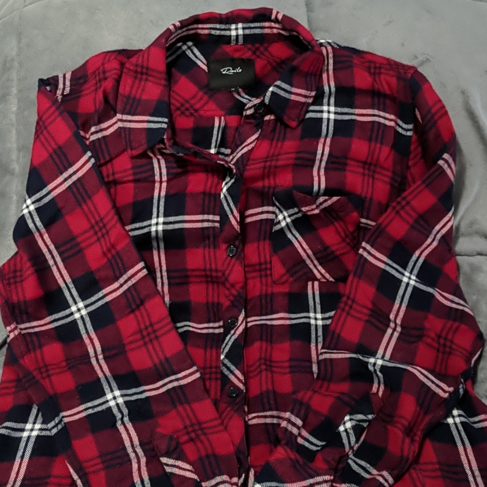 Rails button-up flannel